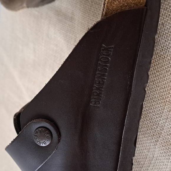 Birkenstock Boston Dark Brown Leather Mule Clogs Sz43 Sz10 main image 9
